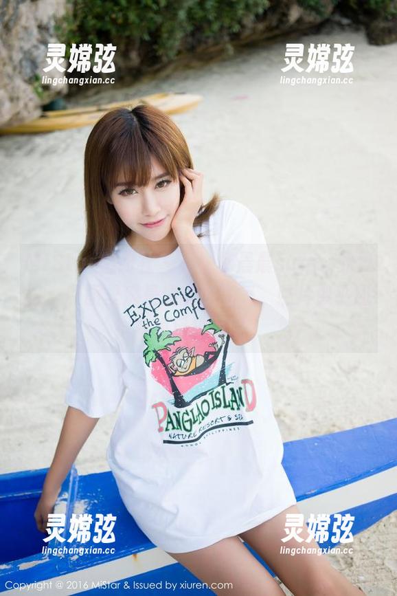 MiStar魅妍社 - 看！杨晨晨sugar的夏日，原图里满是清新的空气，照片似乎还有海风拂面呢。