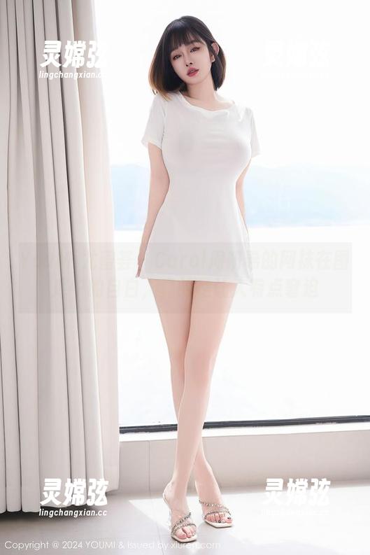 YouMi尤蜜荟 - Carol周妍希的网袜在图库中的自白，真的是让人有点窘迫