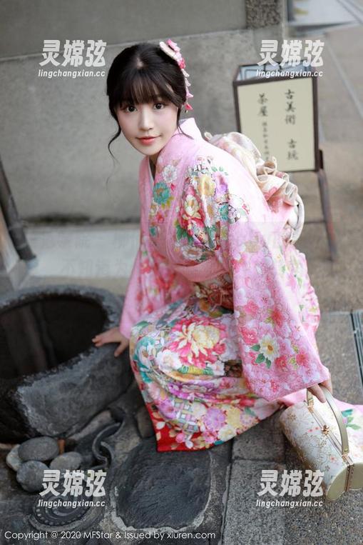 模范学院 - 柳侑绮Sevenbaby的和服写真，不知道为什么我就忍不住想转角遇见她，原图先睹为快！